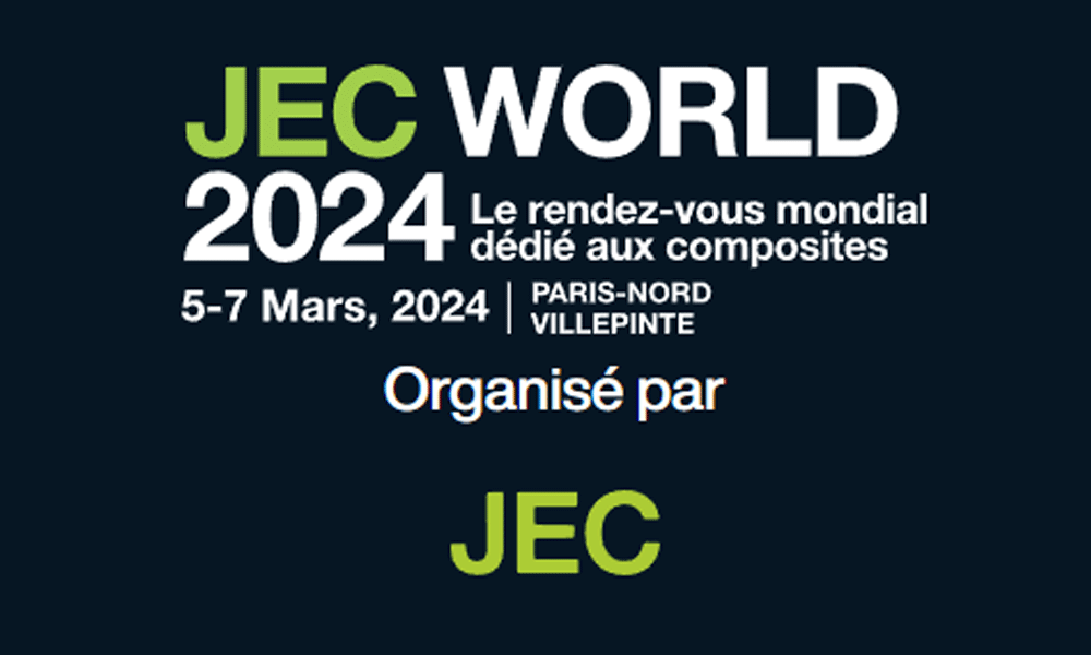 Visuel du salon Jec World, sur lequel Iconik Global sera présent pour l'édition 2024