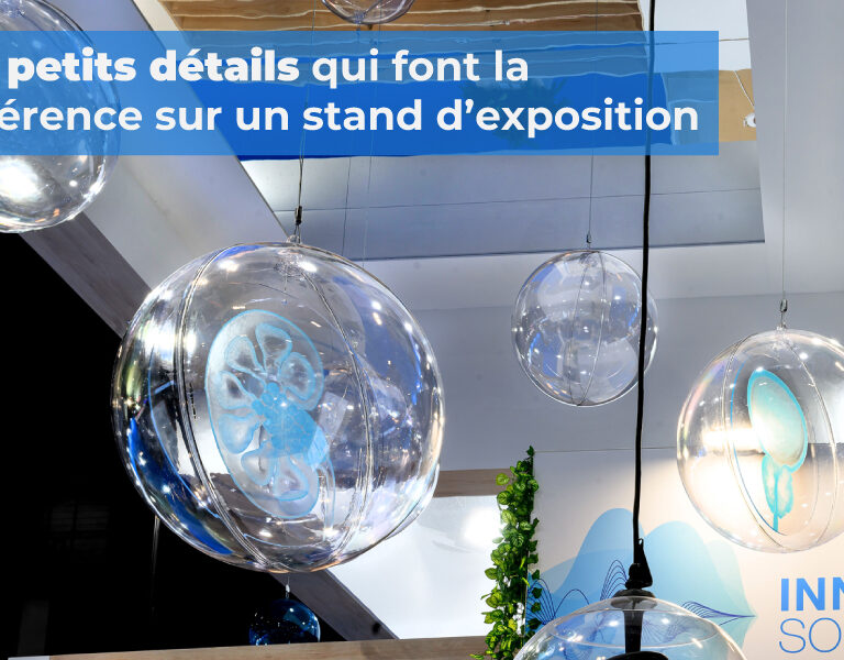 Visuel article petits détails sur un stand