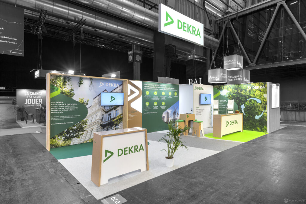 Stand modulaire Dekra pour le salon SIMI 2025 &agrave; Paris