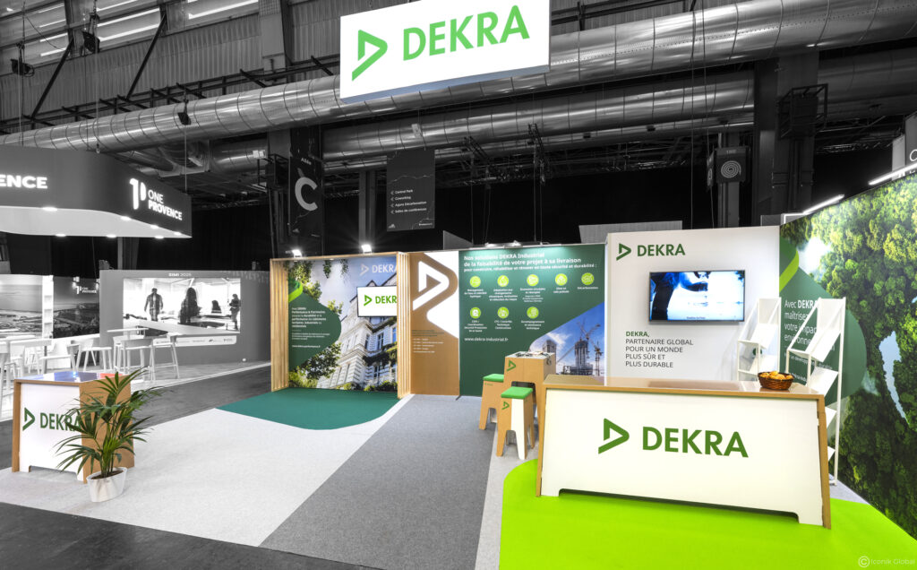 Stand modulaire Dekra pour le salon SIMI 2025 &agrave; Paris