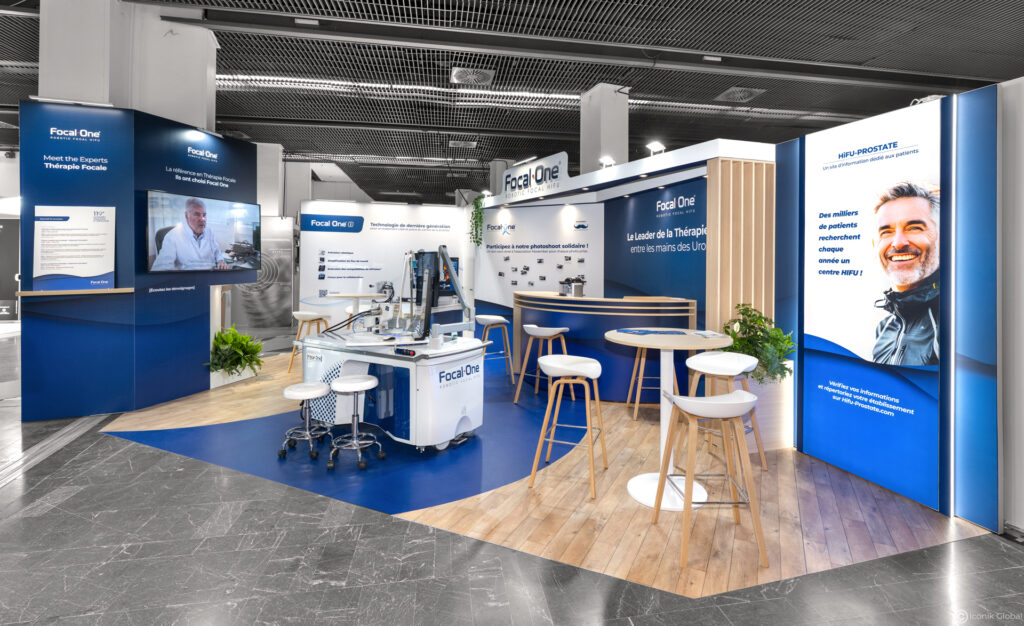 Stand menuis&eacute; Edap TMS pour le CFU (Congr&egrave;s Fran&ccedil;ais d'Urologie) 2025 &agrave; Paris