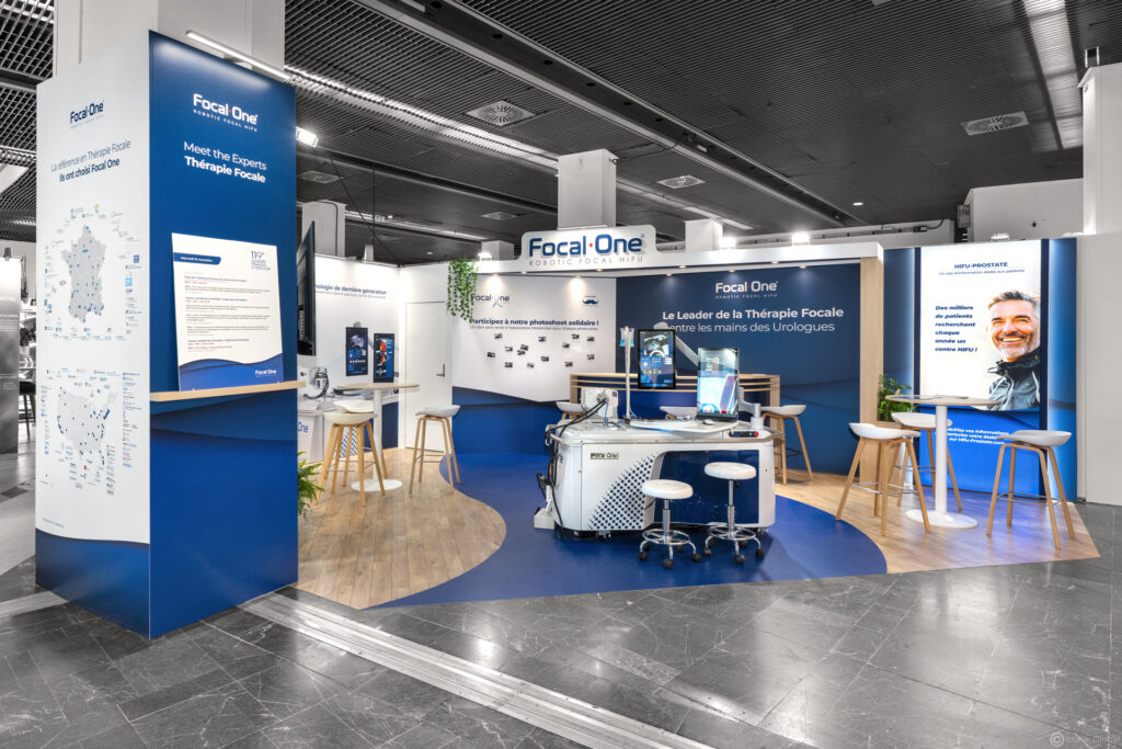 Stand menuis&eacute; Edap TMS pour le CFU (Congr&egrave;s Fran&ccedil;ais d'Urologie) 2025 &agrave; Paris