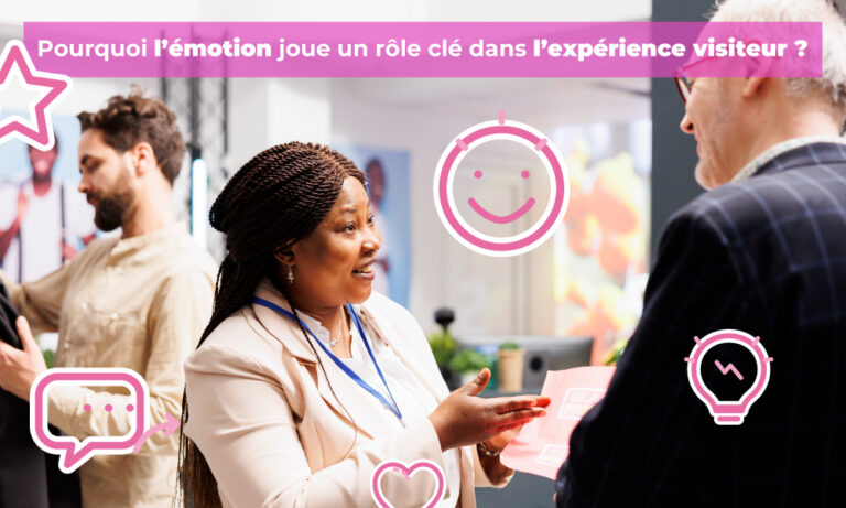 Visuel article rôle émotion sur un stand