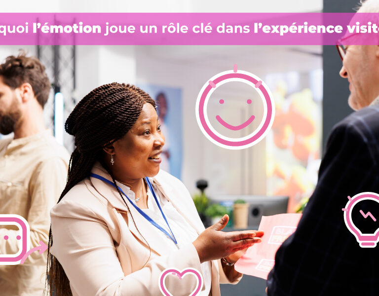 Visuel article rôle émotion sur un stand