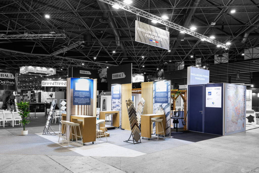 Stand modulaire SNROC &agrave; l'occasion du salon Roccalia &agrave; Lyon 2025