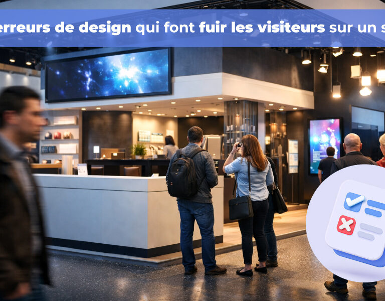 Visuel article erreurs design sur un stand