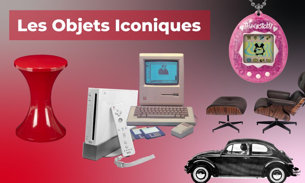 Visuel article sur les objets iconiques à travers les décennies